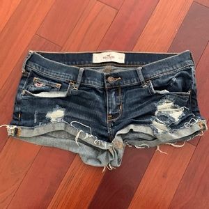 Hollister dark wash shorts